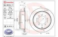 Brzdový kotouč BREMBO 09.D618.11