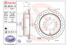 Brzdový kotouč BREMBO 09.D618.1X