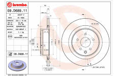 Brzdový kotouč BREMBO 09.D689.11