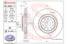 Brzdový kotouč BREMBO 09.D693.11