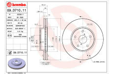 Brzdový kotúč BREMBO 09.D710.11