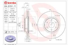 Brzdový kotouč BREMBO 09.D751.11