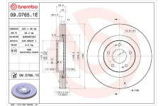 Brzdový kotouč BREMBO 09.D765.1E
