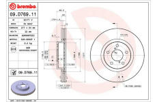 Brzdový kotouč BREMBO 09.D769.11