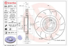 Brzdový kotouč BREMBO 09.D771.11