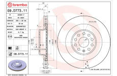 Brzdový kotouč BREMBO 09.D773.11