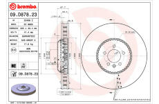 Brzdový kotouč BREMBO 09.D878.23