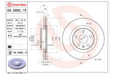 Souprava brzd, koutocova brzda BREMBO KT 08 073