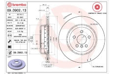 Brzdový kotouč BREMBO 09.D902.13