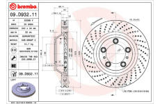 Brzdový kotouč BREMBO 09.D932.11