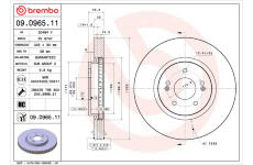 Brzdový kotúč BREMBO 09.D965.11