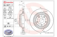 Brzdový kotouč BREMBO 09.D977.11