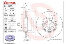 Brzdový kotouč BREMBO 09.D985.11