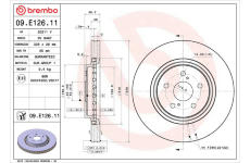 Brzdový kotouč BREMBO 09.E126.11