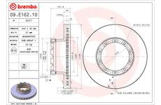 Brzdový kotouč BREMBO 09.E162.10