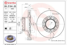 Brzdový kotouč BREMBO 09.E164.20