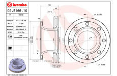 Brzdový kotouč BREMBO 09.E166.10