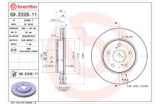 Brzdový kotouč BREMBO 09.E229.11