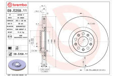 Brzdový kotouč BREMBO 09.E259.11