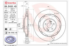 Brzdový kotouč BREMBO 09.E432.43