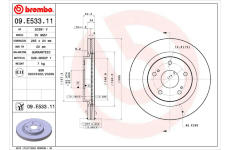 Brzdový kotouč BREMBO 09.E533.11