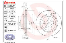 Brzdový kotouč BREMBO 09.E536.11