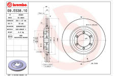 Brzdový kotouč BREMBO 09.E538.10