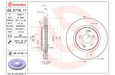 Brzdový kotouč BREMBO 09.E776.11