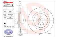 Brzdový kotouč BREMBO 09.E777.1E