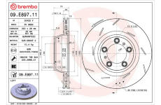 Brzdový kotouč BREMBO 09.E897.11