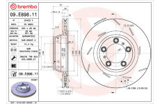 Brzdový kotouč BREMBO 09.E898.11