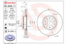 Brzdový kotouč BREMBO 09.E948.11