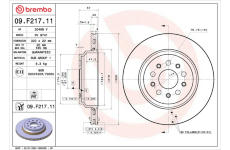 Brzdový kotúč BREMBO 09.F217.11