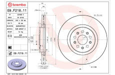 Brzdový kotúč BREMBO 09.F218.11