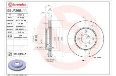 Brzdový kotúč BREMBO 09.F365.11
