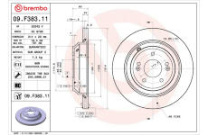 Brzdový kotouč BREMBO 09.F383.11