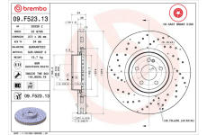 Brzdový kotouč BREMBO 09.F523.13