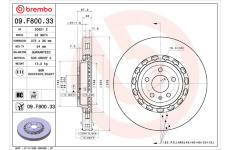 Brzdový kotouč BREMBO 09.F800.33