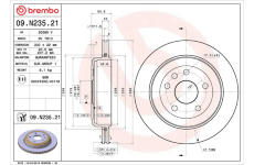 Brzdový kotouč BREMBO 09.N235.21