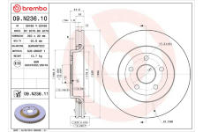 Brzdový kotouč BREMBO 09.N236.11