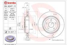 Brzdový kotouč BREMBO 09.N247.11