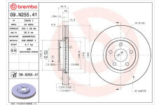 Brzdový kotouč BREMBO 09.N255.41