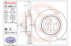 Brzdový kotouč BREMBO 09.N266.21