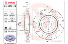 Brzdový kotúč BREMBO 09.N266.2S