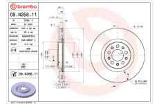 Brzdový kotouč BREMBO 09.N268.11