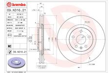 Brzdový kotouč BREMBO 09.N316.21