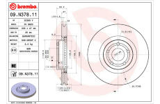 Brzdový kotouč BREMBO 09.N378.11