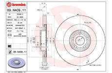 Brzdový kotouč BREMBO 09.N409.11