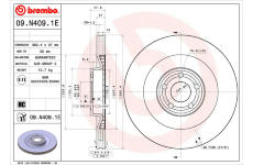 Brzdový kotouč BREMBO 09.N409.1E