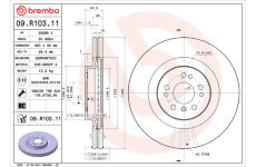 Brzdový kotouč BREMBO 09.R103.11